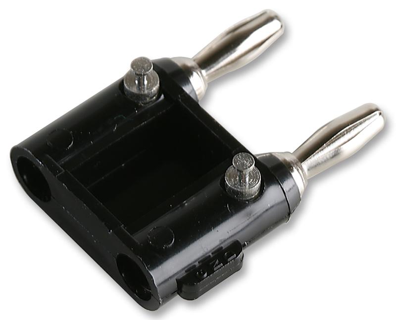 1330-ST-0 ADAPTOR, 2 4MM-SOLDER, BLACK POMONA