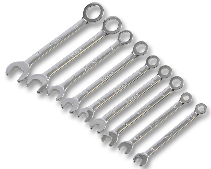 HW-609A WRENCH SET, OPEN/CLOSE END, 10PC PROSKIT INDUSTRIES