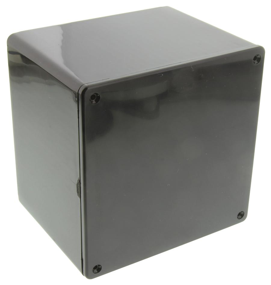 1591VBK BOX, ABS, BLACK, 120X120X94MM HAMMOND