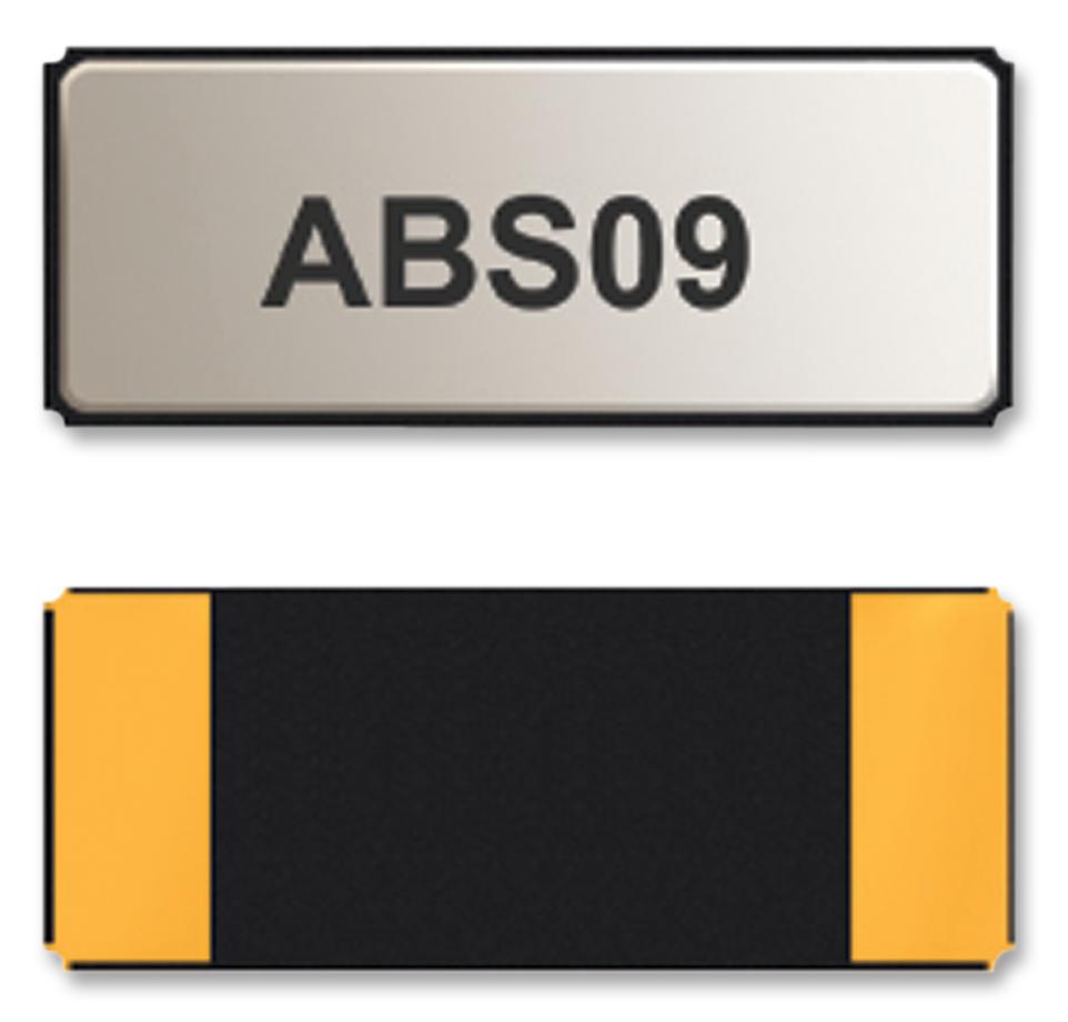 ABS09-32.768KHZ-9-T CRYSTAL, 32.768KHZ, 9PF, 4.1MM X 1.5MM ABRACON