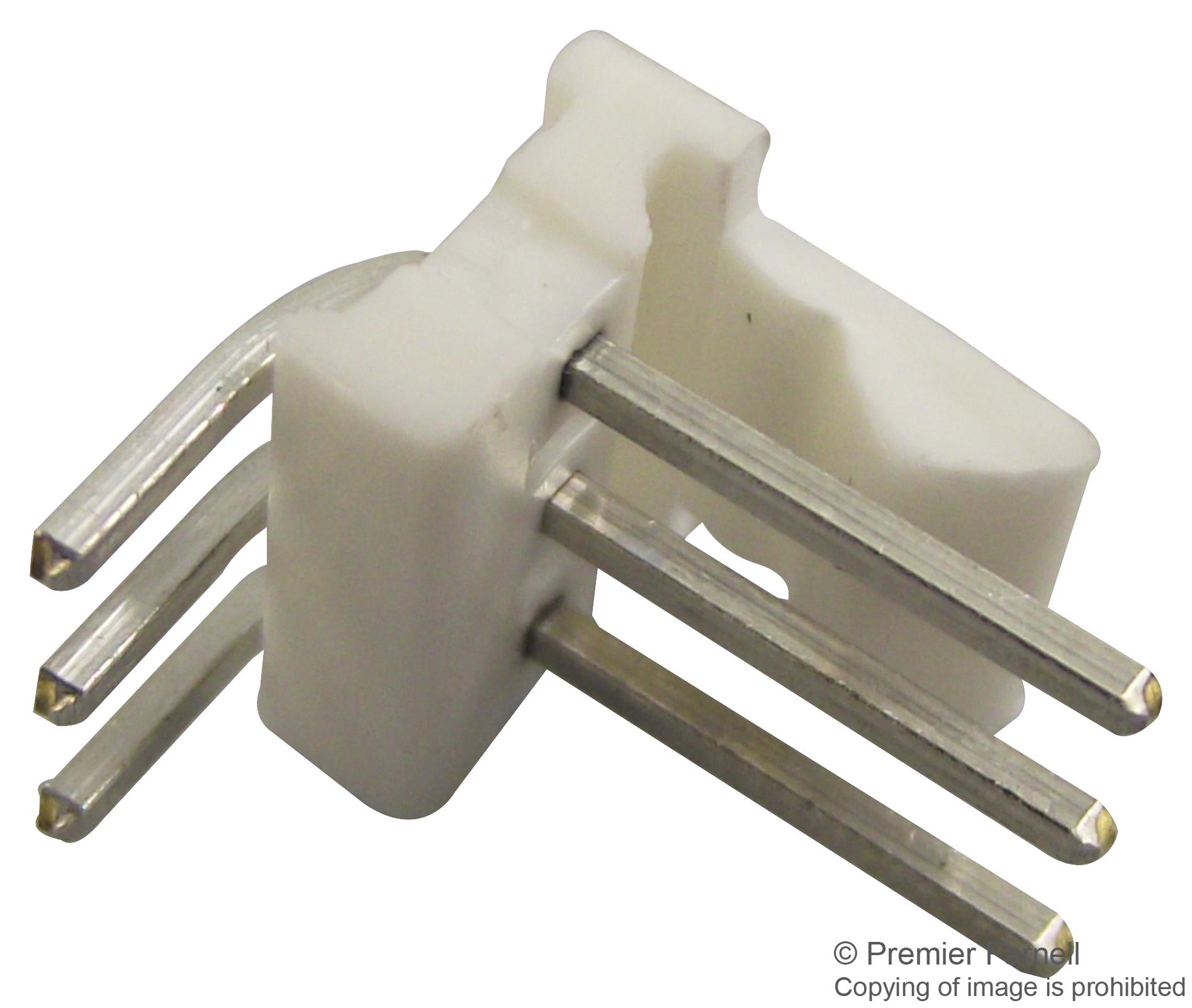 640457-3 HEADER, RIGHT ANGLE, 0.1", 3WAY AMP - TE CONNECTIVITY