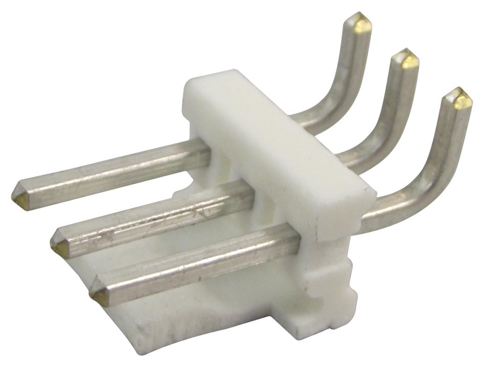 640389-3 HEADER, RIGHT ANGLE, 0.156", 3WAY AMP - TE CONNECTIVITY