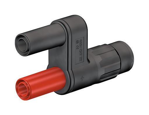 67.9536-21 ADAPTOR, BNC PLUG-2 4MM SKT STAUBLI