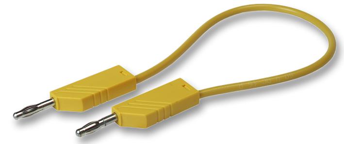 934062103 TEST LEAD, YELLOW, 1M, 60V, 16A HIRSCHMANN TEST AND MEASUREMENT