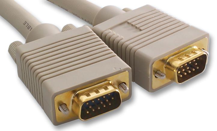 2129GHQ-1 CABLE, SVGA M TO M, GOLD, 1M VIDEK