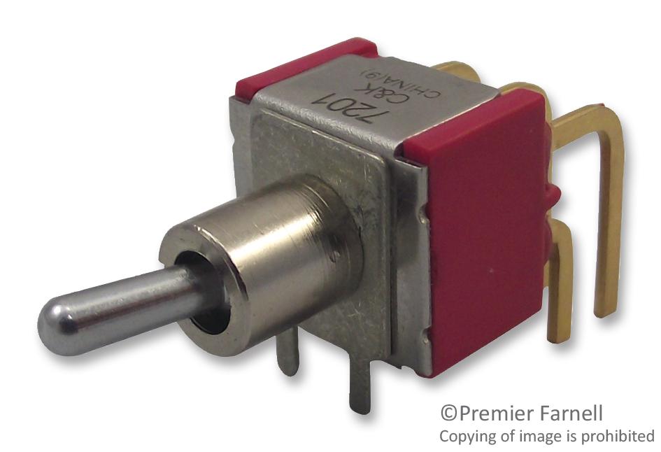 7201MD9ABE SWITCH, DPDT, 0.4VA, 20VAC/DC C&K COMPONENTS