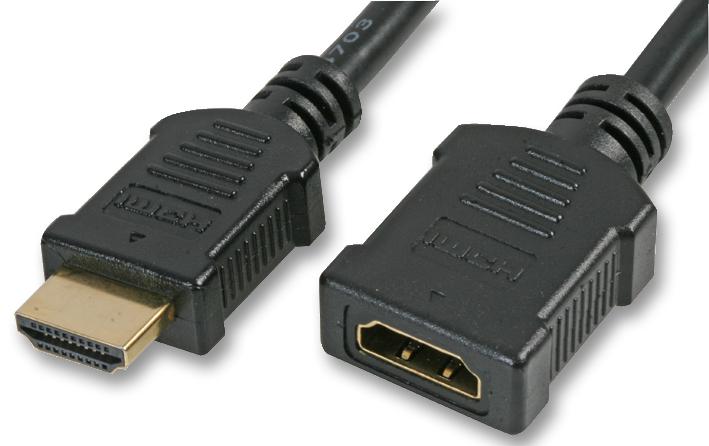 PSG03661 HDMI SKT TO PLUG LEAD, GOLD, 1M PRO SIGNAL