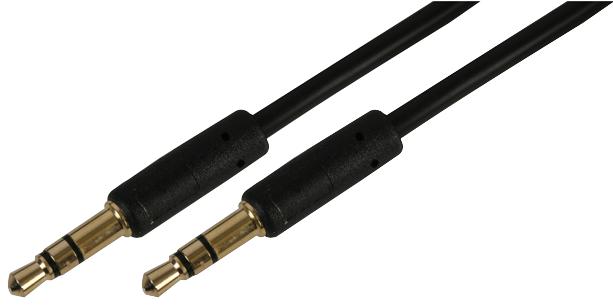 PSG03743 3.5MM LEAD, STEREO, SLIM, BLACK, 0.5M PRO SIGNAL