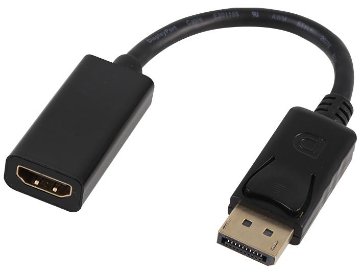 PSG04061 LEAD DP MALE TO HDMI FEMALE ADAPTER 0.2M PRO SIGNAL