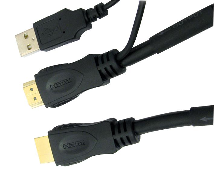 NLHDMI-EXT30M CABLE ASSY, HDMI-HDMI/USB PLUG, 30M PRO SIGNAL