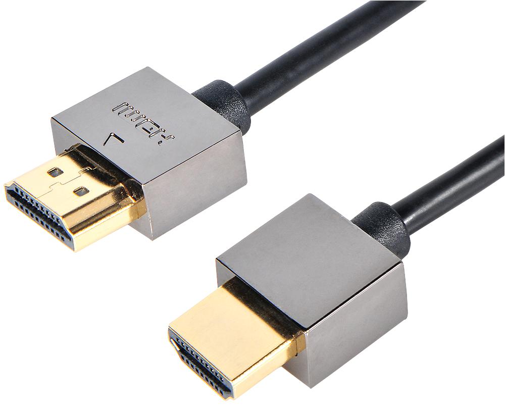 HHSZ-1 4K HDMI LEAD SLIM ALUMINIUM 1M AV STAR