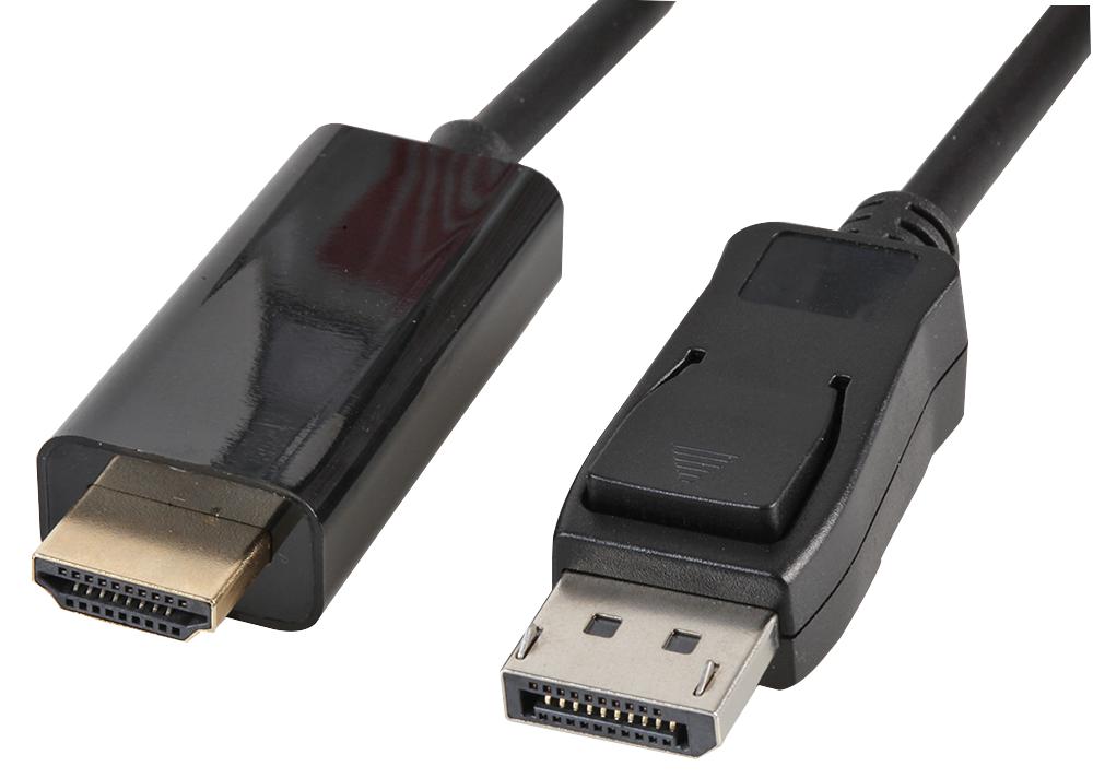 PSG3259 DISPLAYPORT TO HDMI LEAD 1M BLACK PRO SIGNAL