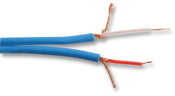 PP0027 CABLE AUDIO 2 CORE SCREENED BLUE PRO POWER