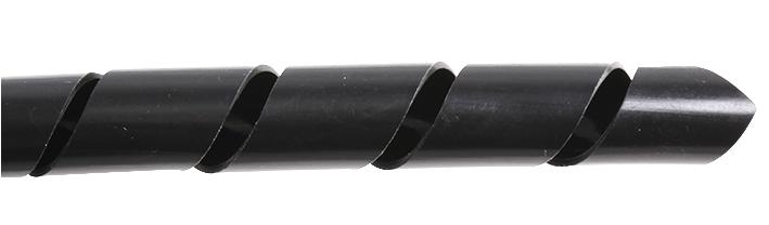 RWSW-10 10M SPIRAL WRAP 10MM BLACK 10M PRO POWER