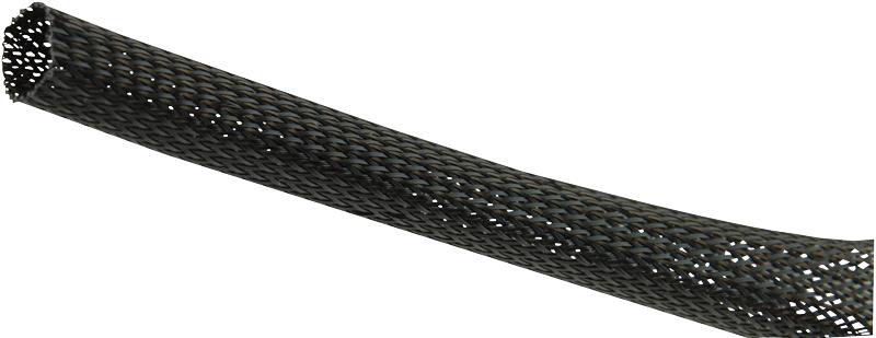 PET20/BLK EXPANDABLE BRAIDED SLEEVING BLK 25M PRO POWER