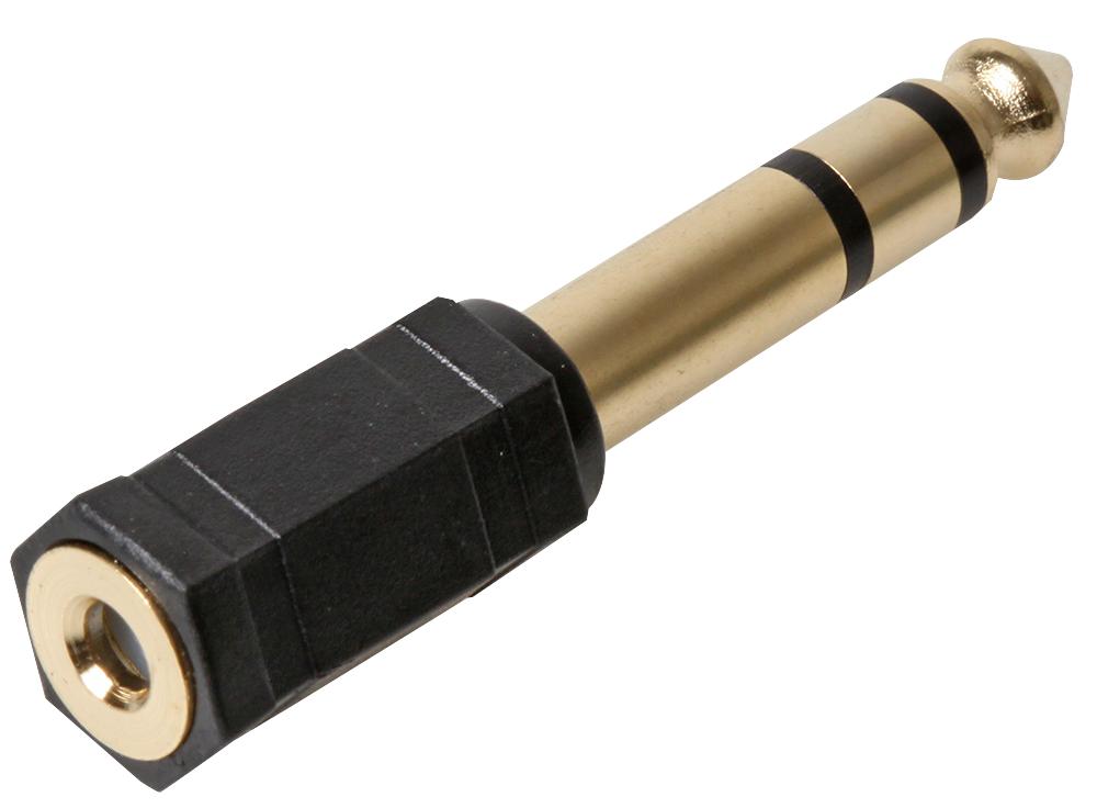 PSG08643 ADAPTOR, 3.5MM TO 6.35MM JACK, GOLD PRO SIGNAL