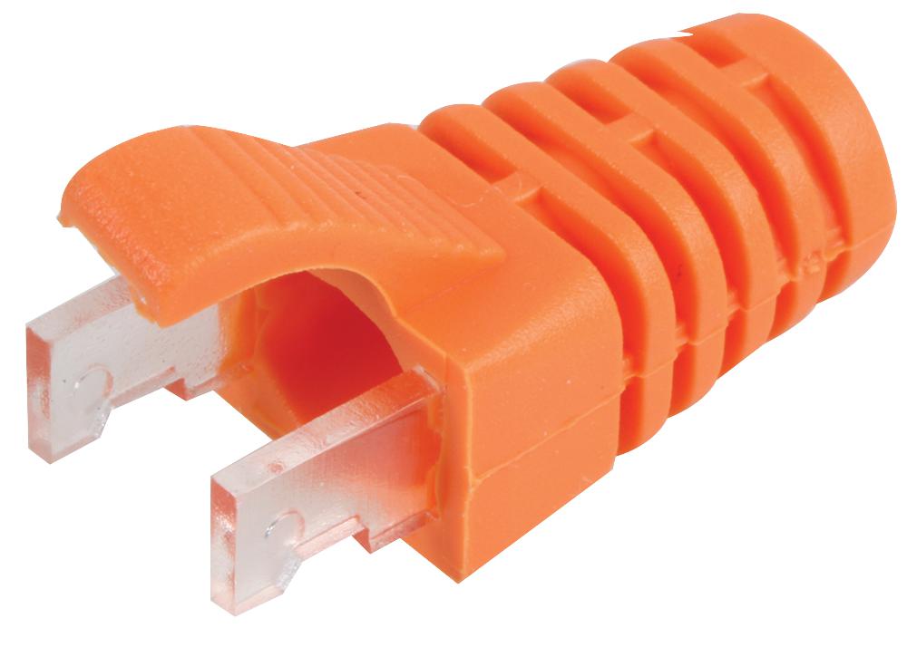 PS6OR#100 STRAIN RELIEF BOOT, PVC, RJ45 CONNECTOR SPEEDY RJ45