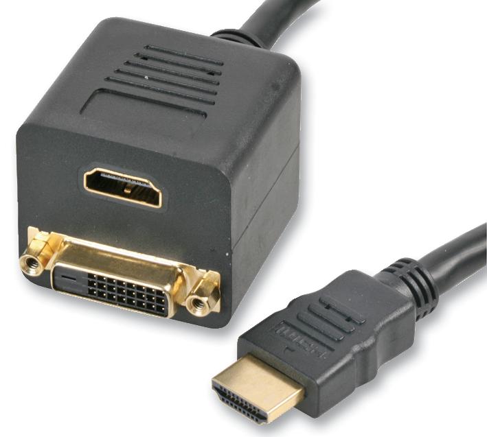 PSG90430 ADAPTER, HDMI M-HDMI F + DVI F PRO SIGNAL