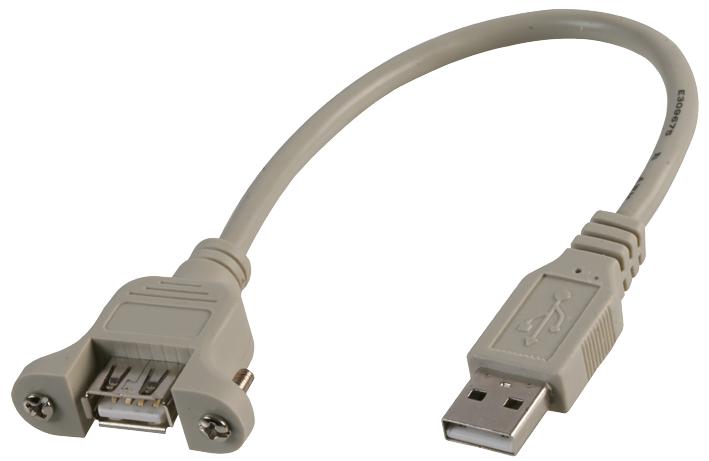 PSG90839 LEAD, USB A MALE-CHASSIS A FEMALE 0.3M PRO SIGNAL