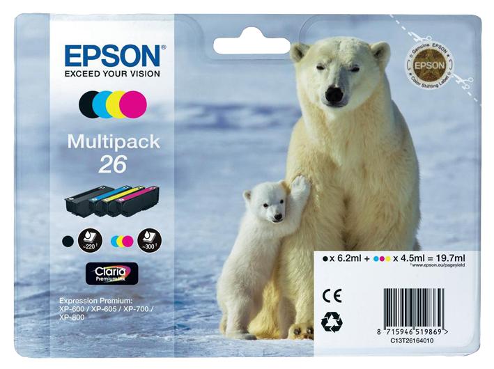 C13T26164010 INK CARTRIDGE, T2616,MULTIPACK,EPSON EPSON