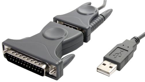 ICUSB232DB25 LEAD, USB TO RS232 DB9/DB25 M/M STARTECH