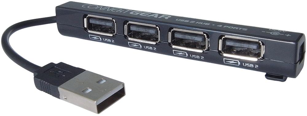 25-0054 USB 2 HUB 4 PORT BUS POWERED CONNEKT GEAR