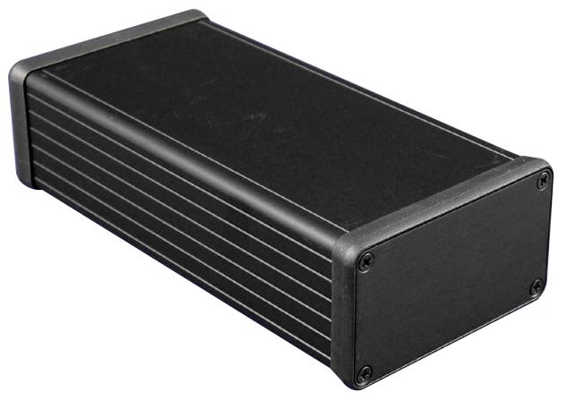 1455K1601BK BOX, BLACK, ALUMINIUM END PLATE HAMMOND