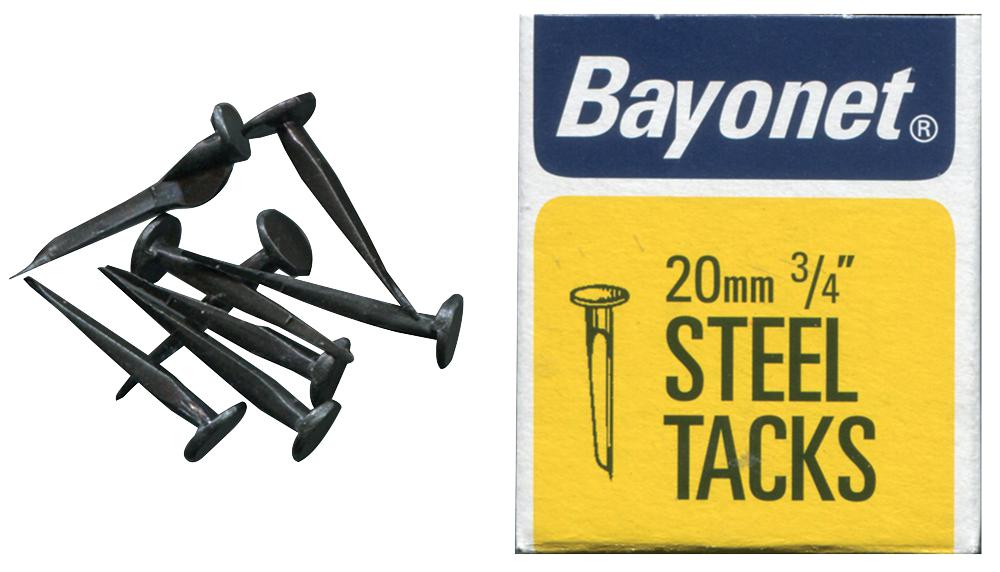 10208 NAIL TACKS BLUED, 20MM (50G) BAYONET