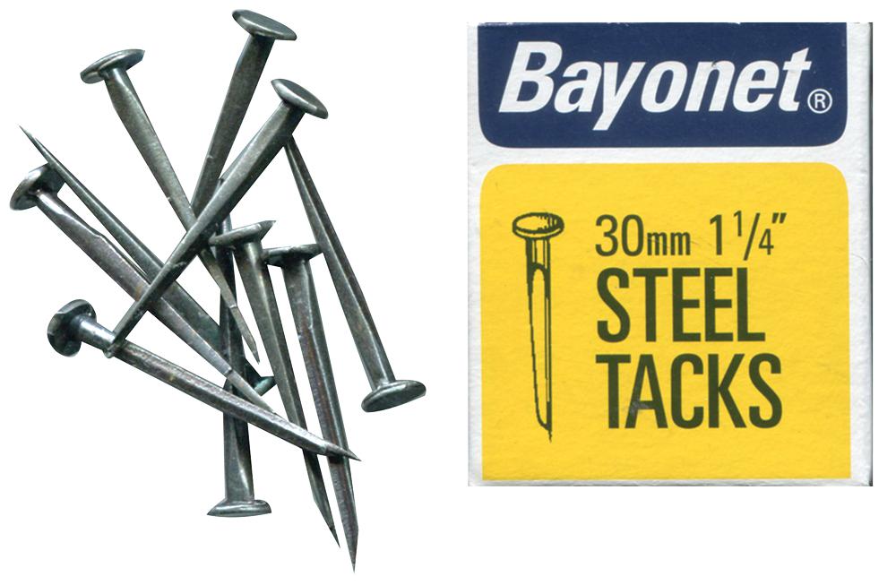 10212 NAIL TACKS BLUED, 30MM (40G) BAYONET