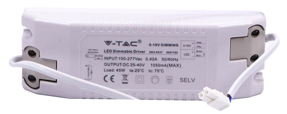 6437 DIMMABLE DRIVER FOR PANEL 45W V-TAC