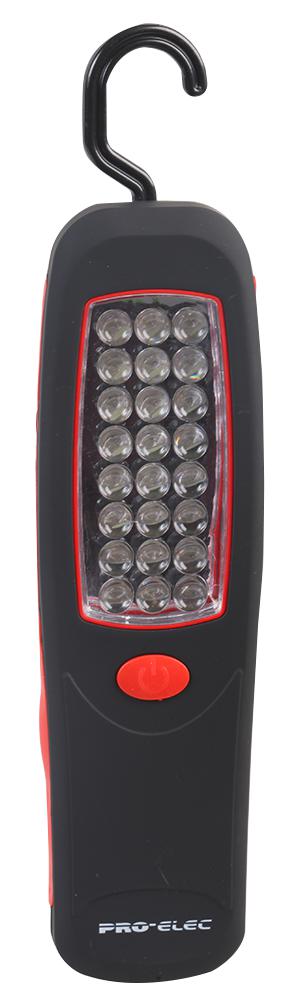 PEL00006 24 LED WORK LIGHT WITH HOOK AND MAGNET PRO ELEC