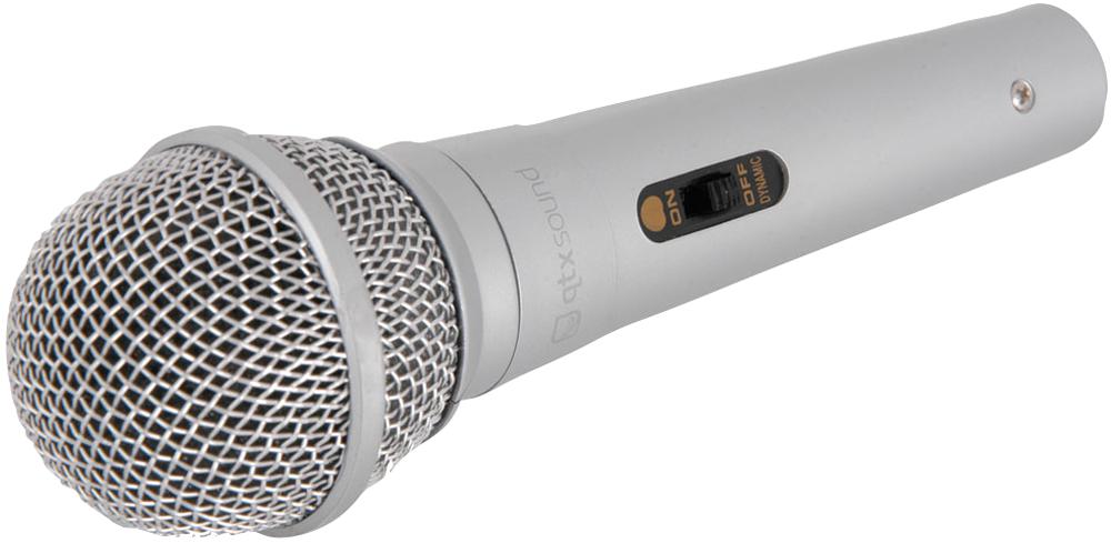 DM11S WIRED MICROPHONE SILVER QTX