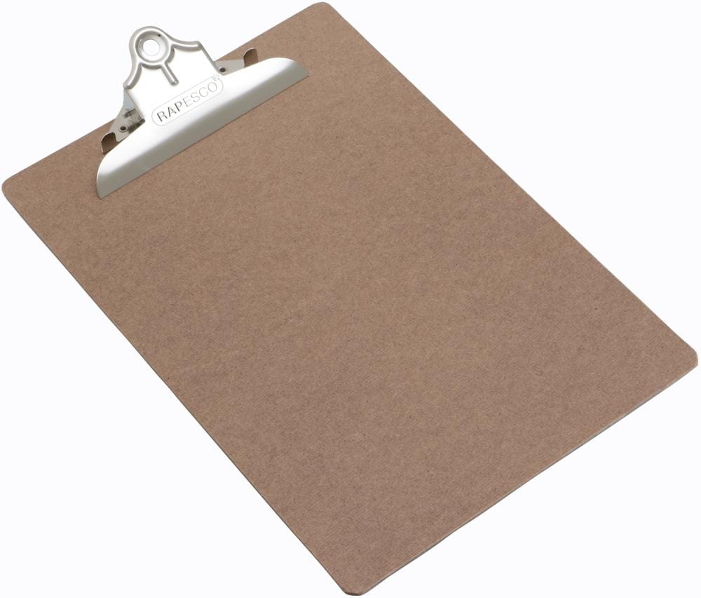 VHBCB003 MASONITE CLIPBOARD, A4/F'SCAP RAPESCO