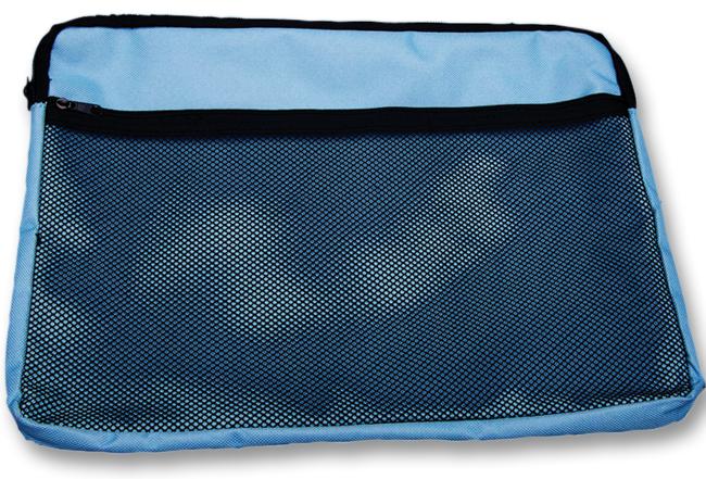 BAGCANBL BAG ZIP CANVAS A4 BLUE CATHEDRAL