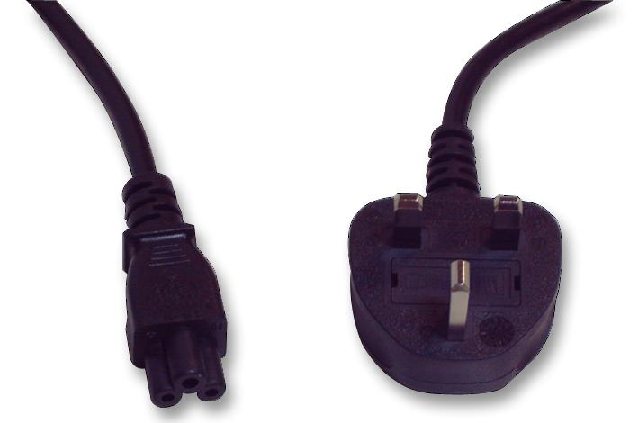 PE00068 POWER CORD, UK TO IEC, 2M, 2.5A PRO ELEC