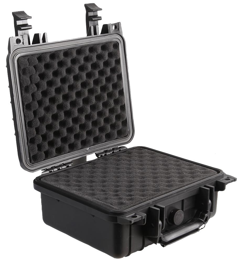 WATERPROOF CASE 10.5" WATERPROOF CASE, 270X246X124MM, PP, BLK DURATOOL