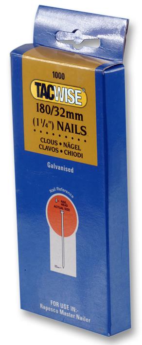 0363 NAILS, 180/32MM (PK1,000) TACWISE PLC