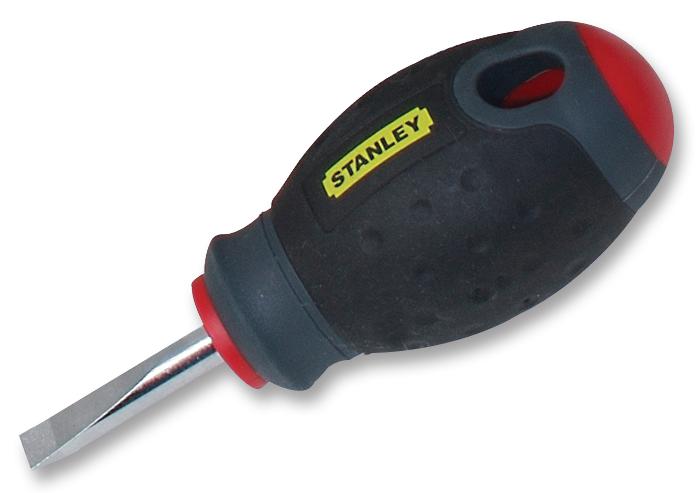 1-65-404 SCREWDRIVER, SLOTTED, 6.5 X 30MM, STUBBY STANLEY FAT MAX