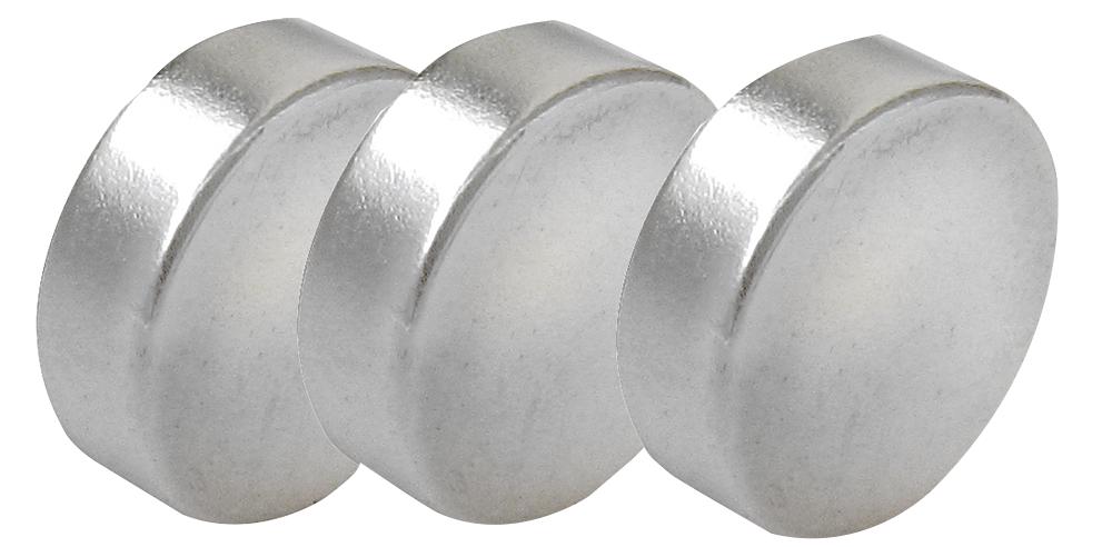 N815 NEODYMIUM DISC MAGNETS 20MM X 3MM, PK3 ECLIPSE MAGNETICS