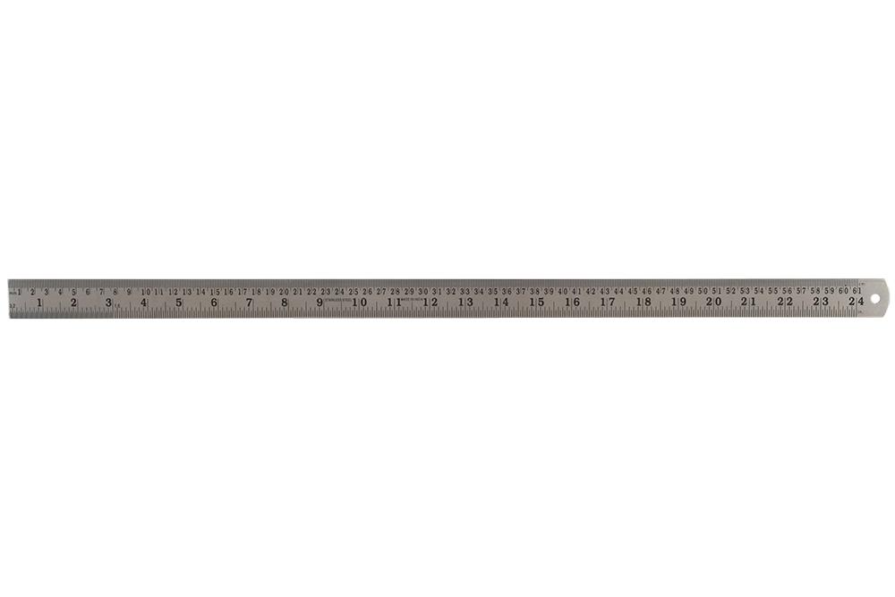 D03078 STAINLESS STEEL RULER, 24IN / 600MM DURATOOL