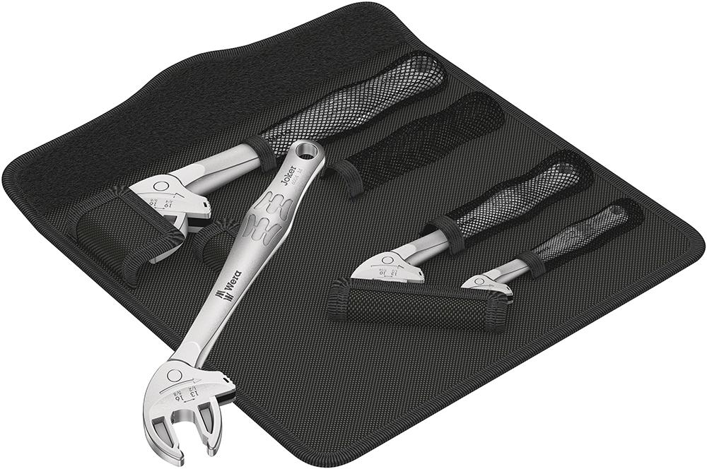 05020110001 SELF-SETTING SPANNER SET, 4PC WERA