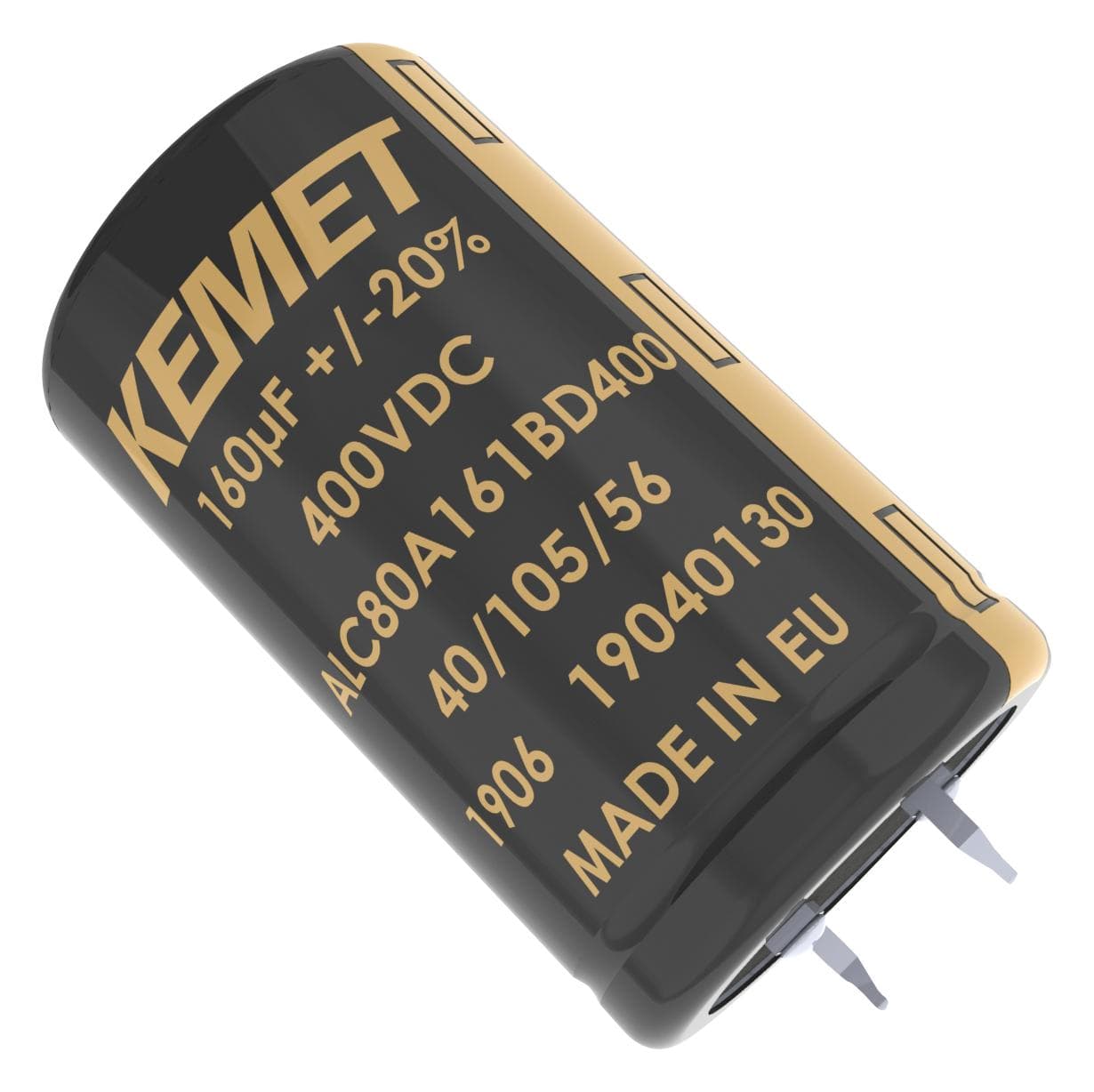 KEMET Aluminium Electrolytic Capacitors - Snap In / ALC80A271CD400 CAP, 270UF, 400V, ALU ELEC, QC/SNAP-IN KEMET 2950828 ALC80A271CD400