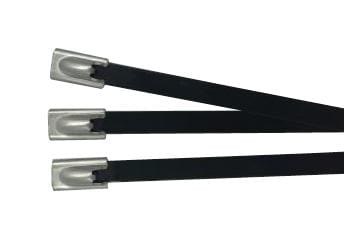 PRO POWER Cable Ties BC46-200 CABLE TIE, STEEL,COATED,200 X 4.6, 100PK PRO POWER 2580490 BC46-200