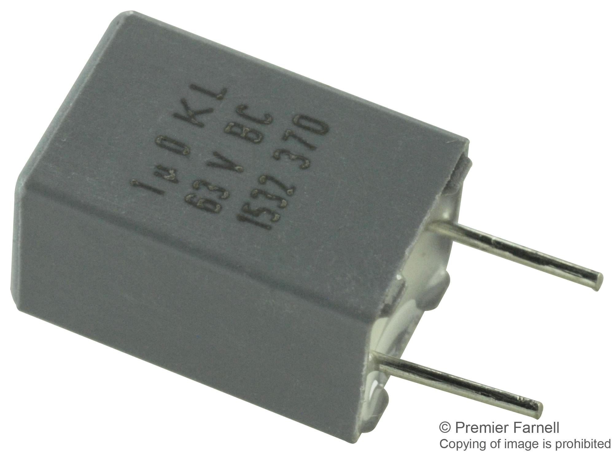 VISHAY Film Capacitors BFC237011224 CAP, 0.22µF, 63V, 10%, PET VISHAY 1215511 BFC237011224