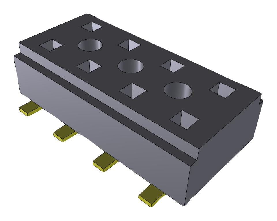 SAMTEC Board-to-Board CLT-104-02-L-D CONNECTOR, 8POS, RCPT, 2MM, SMD SAMTEC 2984573 CLT-104-02-L-D