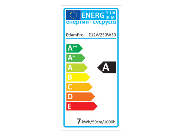 E12W230W30 FLEXIBELE LEDSTRIP - WIT 3000K - 60 LEDs/m - 5 m - 12 V - IP68 - CRI90