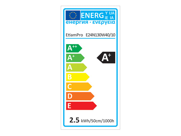 E24N130W40/10 FLEXIBELE LEDSTRIP - WIT 4000K - 60 LEDs/m - 10 m - 24 V - IP20 - CRI90