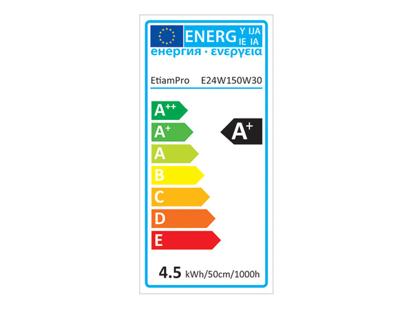 E24W150W30 FLEXIBELE LEDSTRIP - WIT 3000K - 120 LEDs/m - 5 m - 24 V - IP68 - CRI90