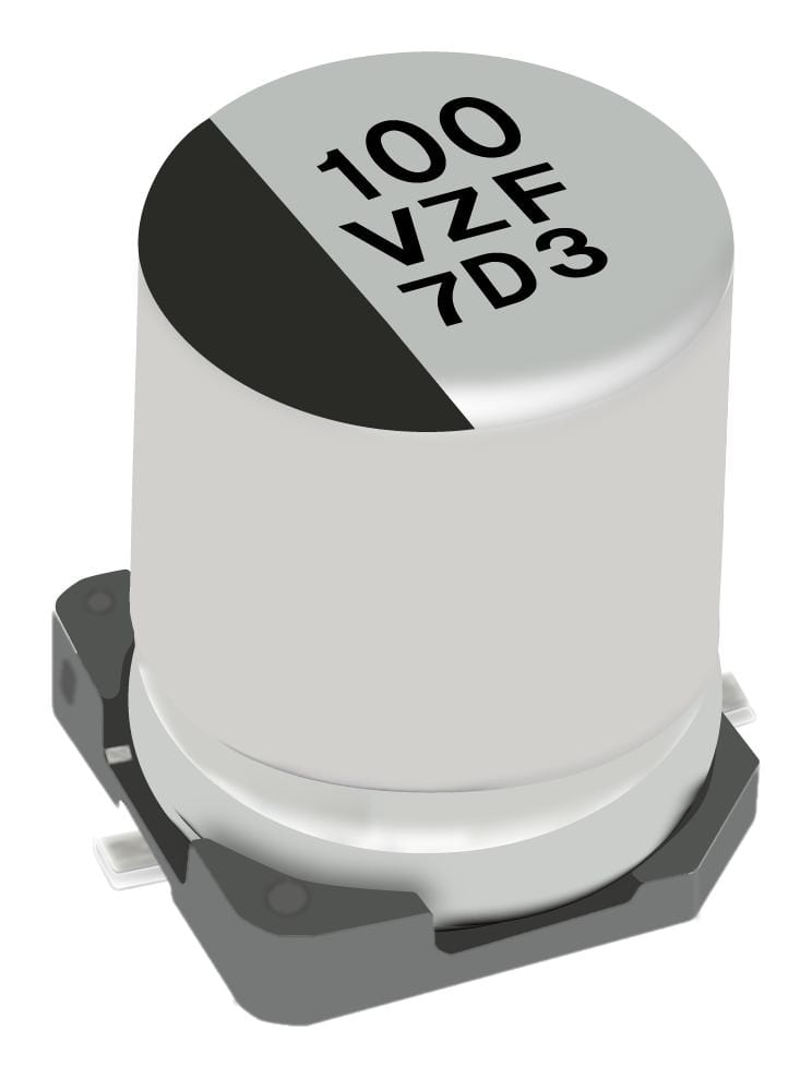 PANASONIC Aluminium Electrolytic Capacitors - Hybrid EEHZF1V151P CAP, 150UF, 35V, ALU ELEC, HYBRID, SMD PANASONIC 3442411 EEHZF1V151P