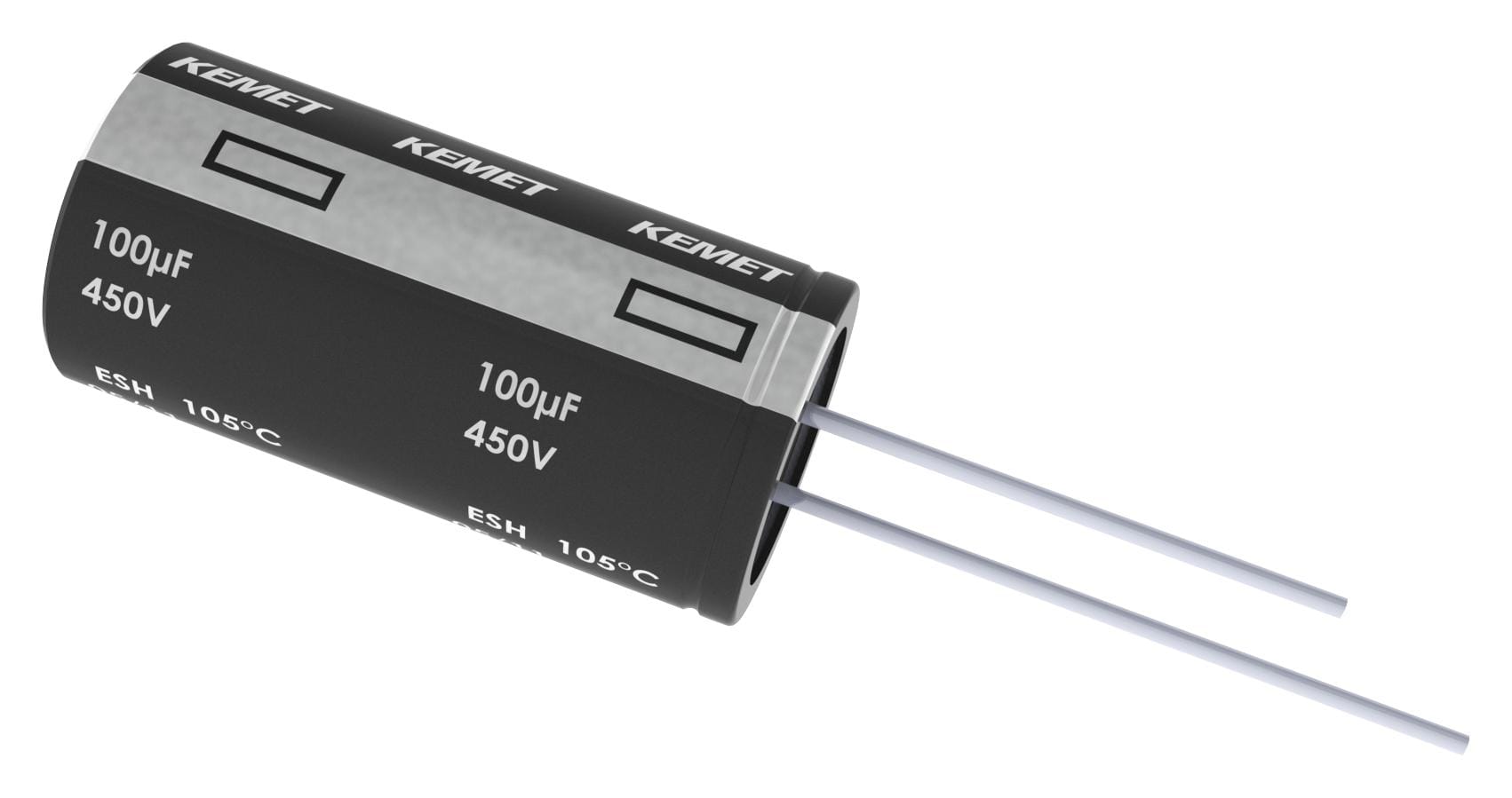 KEMET Aluminium Electrolytic Capacitors - Leaded ESH107M6R3AC3AA CAP, 100µF, 6.3V, 20% KEMET 2068708 ESH107M6R3AC3AA